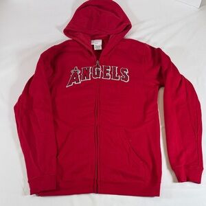 Los Angeles Angels Red Zip-Up Hoodie – Youth XL (18/20)